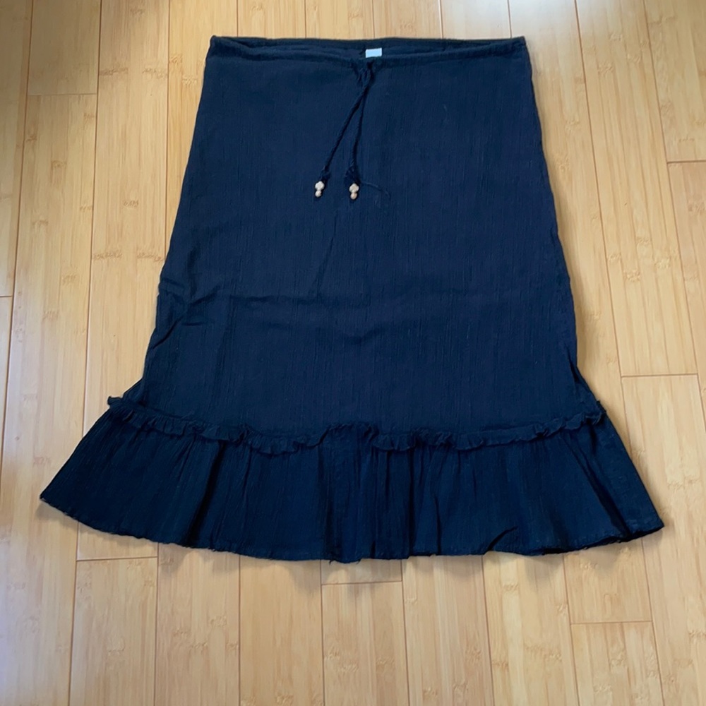 Gap midi peasant skirt with drawstring waist